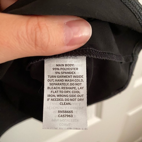 Halogen Faux Leather Tie Waist Top - Picture 6 of 6